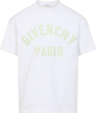 Givenchy White Round Neck Logo T-Shirt