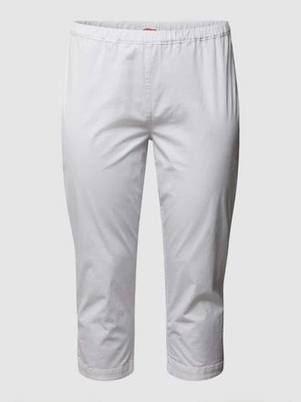 Marina Rinaldi PLUS SIZE Caprihose mit elastischem Bund Modell RECOARO in Weiss, Gr&ouml;&szlig;e 38