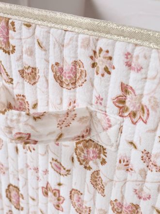 Vertbaudet 2er-Pack Kinderzimmer Aufbewahrungsboxen INDIAN FOLK rosa bedruckt