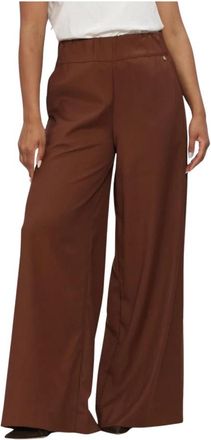 Nukus Lieve Pants - Dames - Wijde Broeken - Bruin - XS - Polyester - Broeken