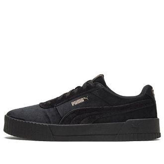 Puma (WMNS) PUMA Carina Velvet Black/Gold 375886-01