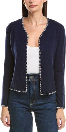 Bruno Magli Blanket Stitch Wool & Cashmere-Blend Cardigan