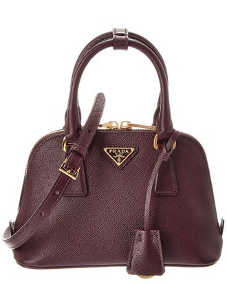 Prada Logo Mini Leather Satchel