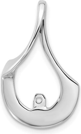 Diamond2Deal 14k White Gold Peg Set Slide Mounting