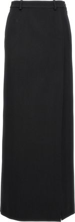 Balenciaga Long Wool Skirt