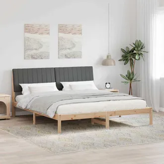 vidaXL Struttura Del Letto Marrone 180 X 200 Cm Pino Massello Vidaxl