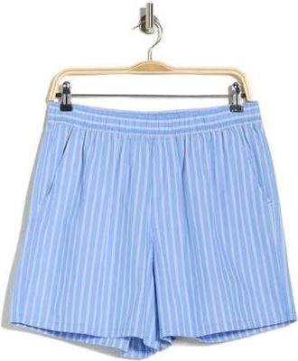 C&C California Stripe Cotton Poplin Boxer Shorts in Blue/White Stripe at Nordstrom Rack, Size X-Large