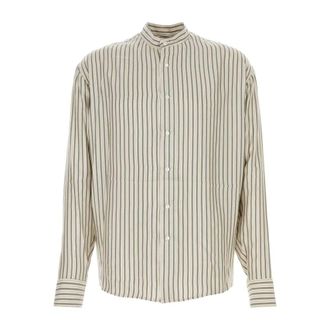 Le Kasha Casual Shirts, male, Multicolor, Size: S/M Embroidered Silk Aldar Shirt
