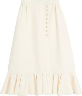 Valentino Garavani crepe midi skirt - Neutrals