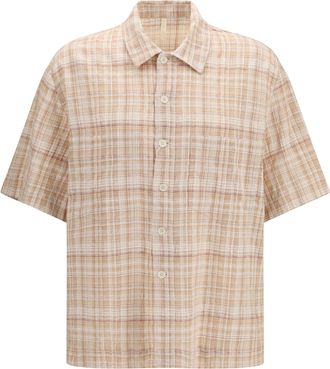 Sunflower Mens Short-Sleeved Shirt Adam Sand Cotton
