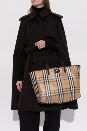 Burberry Highlands Medium Shopper Bag, Womens, Beige