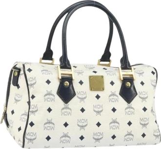 MCM Pre-owned Handbags, female, White, Size: ONE SIZE Pre-owned Handbag