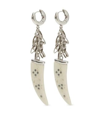 Isabel Marant Silver Charm Pendant Earrings