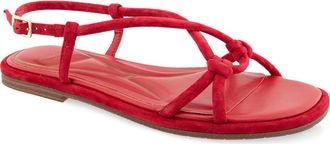 Kenneth Cole Paria Flat Slingback Sandal in Salsa Suede at Nordstrom, Size 7.5