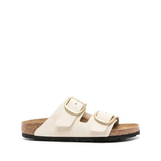 Birkenstock Sliders, female, Beige, Size: 11 US Arizona Sliders