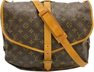 Louis Vuitton Pre-owned Cross Body Bags, male, Brown, Size: ONE SIZE Pre-owned Vintage Monogram Shoulder Bag