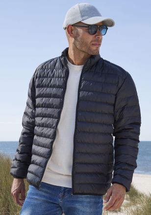 H.I.S Steppjacke H.I.S, Herren, Gr. XL (56/58), schwarz, Obermaterial: 100% Polyester. Futter: 100% Polyester, unifarben, Basic, Jacken Steppjacke, leicht u