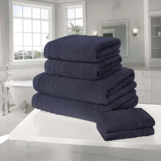 Lewis's So Soft Zero Twist Towel Range - Navy/Indigo - Bath Sheet | TJ Hughes Navy