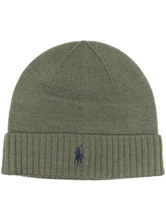 Polo Ralph Lauren embroidered logo beanie - Green