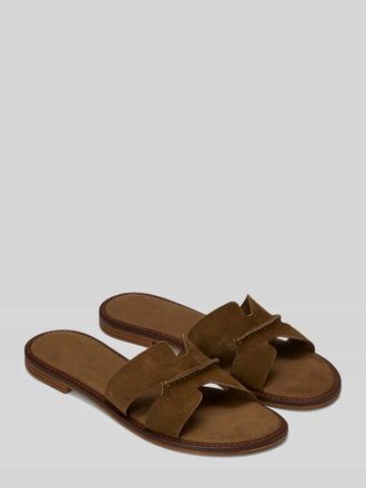 Marc O'Polo Sandale aus echtem Leder in Mittelbraun, Gr&ouml;&szlig;e 41