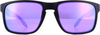 Oakley Rectangle Matte Black Prizm Violet Holbrook Sunglasses