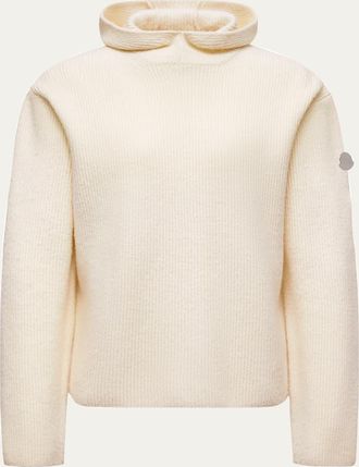Moncler x JIL SANDER Mens Wool Rib Hoodie
