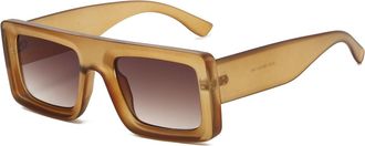 Generic Outdoor Mens Sports Sunglasses Vacation Womens Decorative Sun Glasses(Brown)