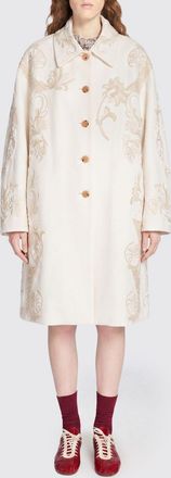 Dries Van Noten Cappotto in cotone con ricami Dries Van Noten