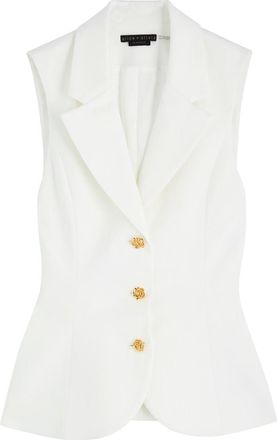 Alice & Olivia Sammie Stretch-woven Blazer top - Off White - 10 (UK14 / L)