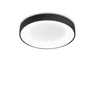 Netlighting Planet Integrated LED Semi Flush Light Black 2000Lm 3000K