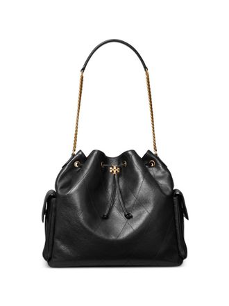 Tory Burch Black Charlie Large Shoulder Bag
