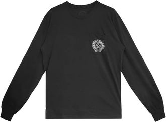 Chrome Hearts T-shirt Las Vegas a maniche lunghe - Nero