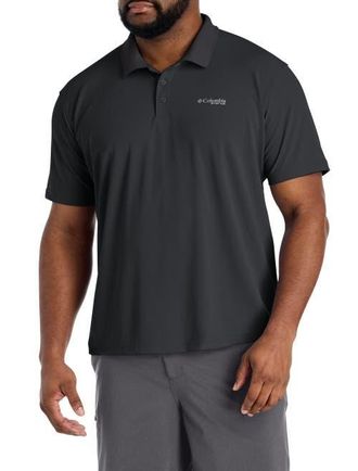 Columbia Big & Tall PFG Freezer Polo Shirt in Black at Nordstrom, Size Xx-Large