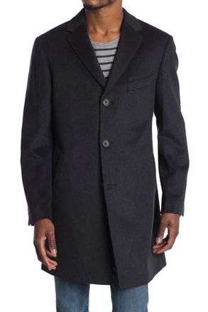 Cardinal of Canada Notch Lapel Top Coat in Charcoal at Nordstrom Rack, Size 46