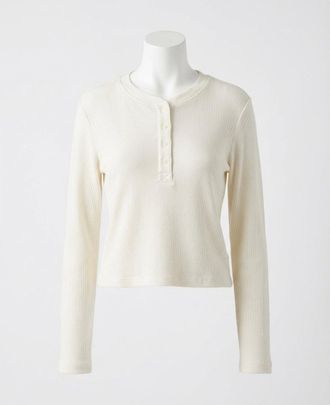 Z Supply Ferris Henley Striped Top In Cloud