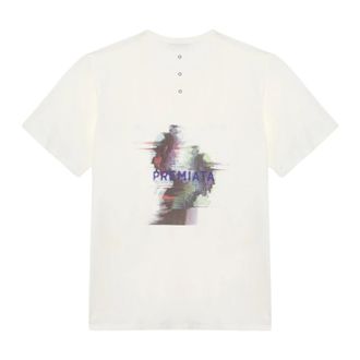 Premiata T-shirt Grafische Wolk - Heren - Tops - Wit - Maat: 2XL Wol