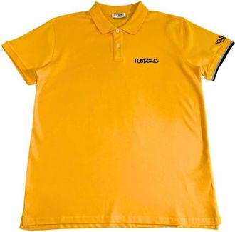 Iceberg Polo Shirt Korte Mouwen - Heren - Polos - Geel - M - Katoen - Tops