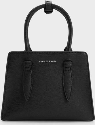 Charles & Keith Allyn Structured Trapeze Tote Bag
