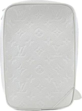 Louis Vuitton Pre-owned Cross Body Bags, female, White, Size: ONE SIZE Pre-owned Canvas Shoulder Bag