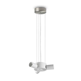 Netlighting Set Up Multi Arm Pendant Ceiling Light Nickel 3x E27 in Grey