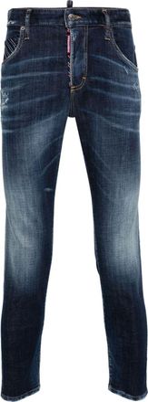 Dsquared2 Skater skinny jeans - men - Cotton/Elastane/Polyester/Cotton/Calf Leather - 46 - Blue