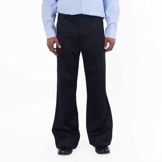 Amiri Creased Flare Wool Pants
