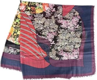 Balenciaga Pre-owned Silk Scarf - Dames - Vintage Accessoires - Veelkleurig - ONE Size - Wol - Vintage