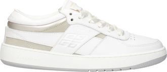 Givenchy Witte Lederen Lage Sneakers