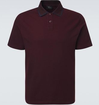 Brioni Polo in piqu&eacute; di cotone