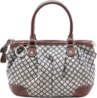 Gucci Pre-owned Handbags, female, Beige, Size: ONE SIZE Pre-owned Sukey