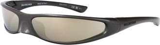 Balenciaga Unisex Sunglasses Bb0383s Grey-Grey-White Acetate Grey/grey/white