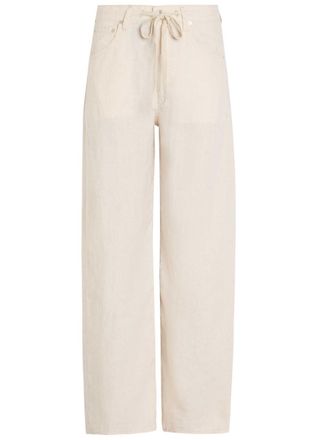 Citizens Of Humanity Citizens OF Humanity Brynn Drawstring Linen Trousers - Beige - 27 (W27 / UK8-10 / S)