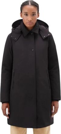 Woolrich Softshell Trenchcoat - Dames - Winterjassen - Zwart - S - Jassen