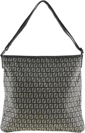 Fendi Pre-owned Fabric fendi-bags - Dames - Vintage Schoudertas - Grijs - ONE Size - Vintage